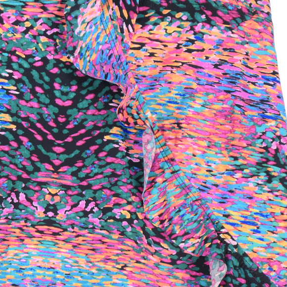 Assets Sara Blakely Spanx Tankini Womens Small Rainbow Swim Top Ruffle Bra Pads - Picture 4 of 9